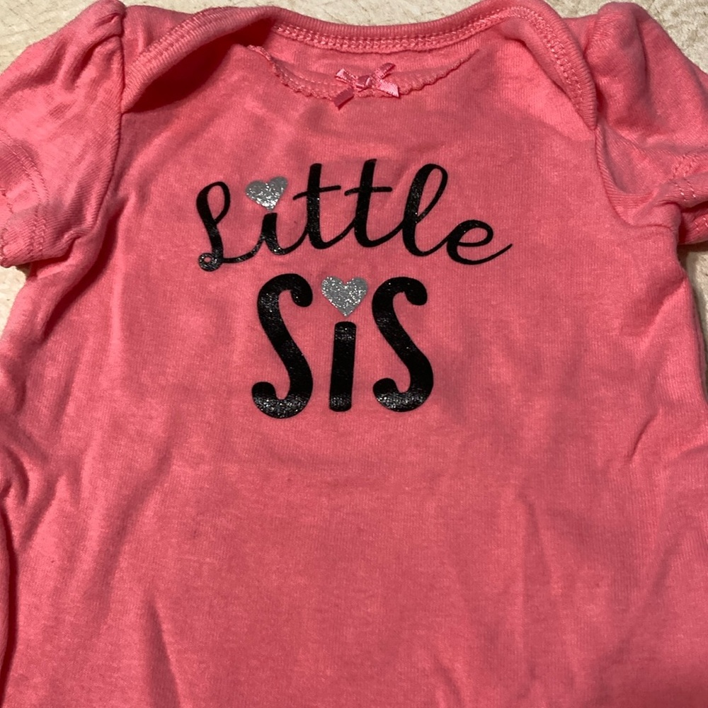 0-3M Little Sis Tshirt